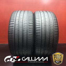 Set of 2 Tires LikeNEW Pirelli P-Zero (PZ4) RFT RunFlat ★ XL 315/35R21 #96173