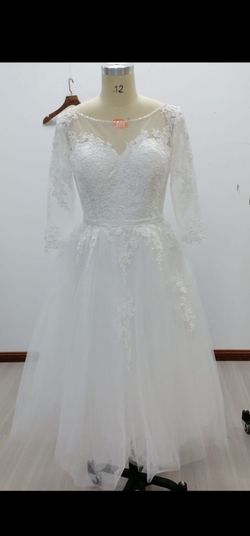 Nice And Beatiful Wedding Dress Size 12  Brand New Never Use, Traje De Boda Talla #12 Nunca Usado Nuevo
