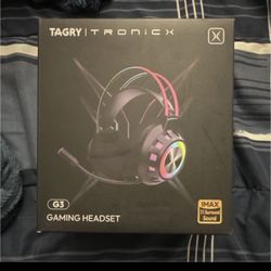 TAGRY TRONICX G3 Gaming Headset 7.1 Surround Sound RGB USB-A Omnidirectional Mic