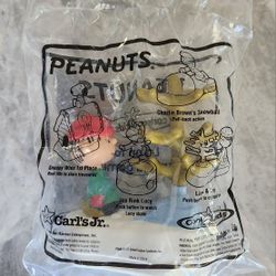 2002 Carl's Jr. Peanuts Linus & Tree Happy Meal Toy Cool Kids