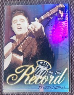 2007 Press Pass Elvis "On the Record" Holo Refractor Card  OR 1/9 - Rare - M/NM Condition