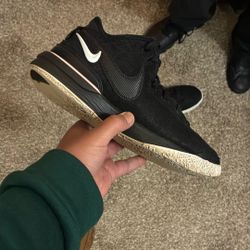 Nike LBJ, Black & White Size 9
