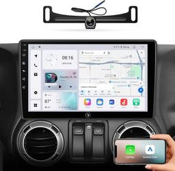 10.2” Android 13 Car Stereo w/ CarPlay + Camera for Jeep/Dodge/Chrysler