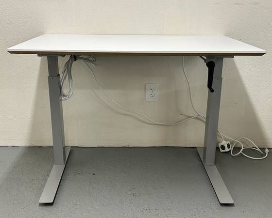 48” Knoll Sit Stand Desk Height Adjustable Desks Modern Office 