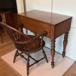 Spinet Antique Desk and Chair