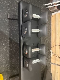 20 and 15 lbs dumbbell - peloton