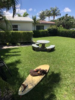 Surfboard single fin 7 ft 3 inch