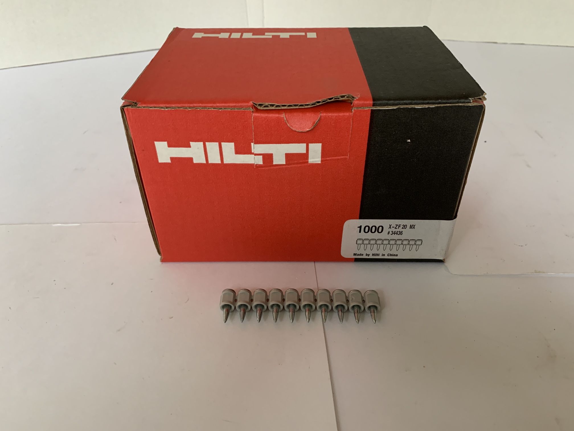 (Box of 1000) Hilti X-ZF 20 MX #34436 Nails