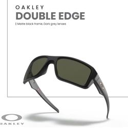 Black Double Edge Oakley Sunglasses 
