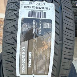 255/45ZR19 Pegasus HPX Sport A/S XL Brand New Tires – Set of 4 – FREE Install & Mount