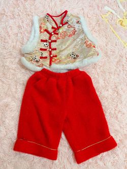 Lunar New Year Cute cloth for baby girl 90cm size