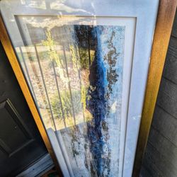 Framed Abstract Art – Oversized Modern Wall Piece