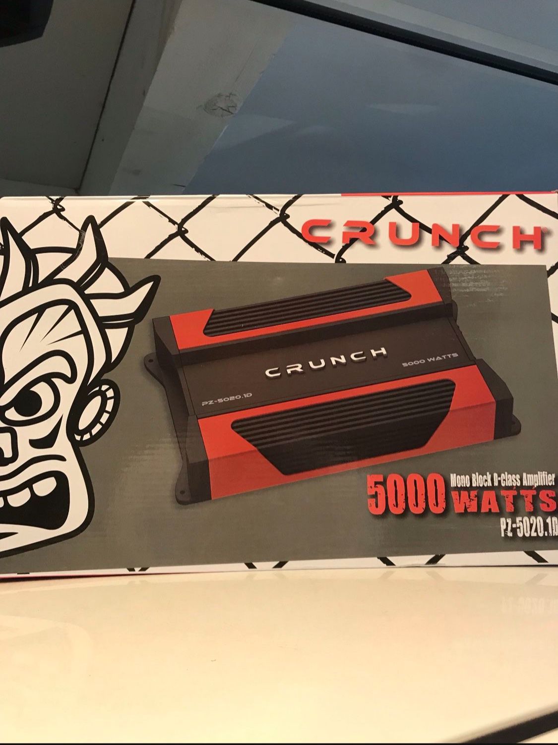 Crunch 5,000 Watts Monoblock Amplifier For Bass Comes With Bass Knob Remote Brand New In Box 