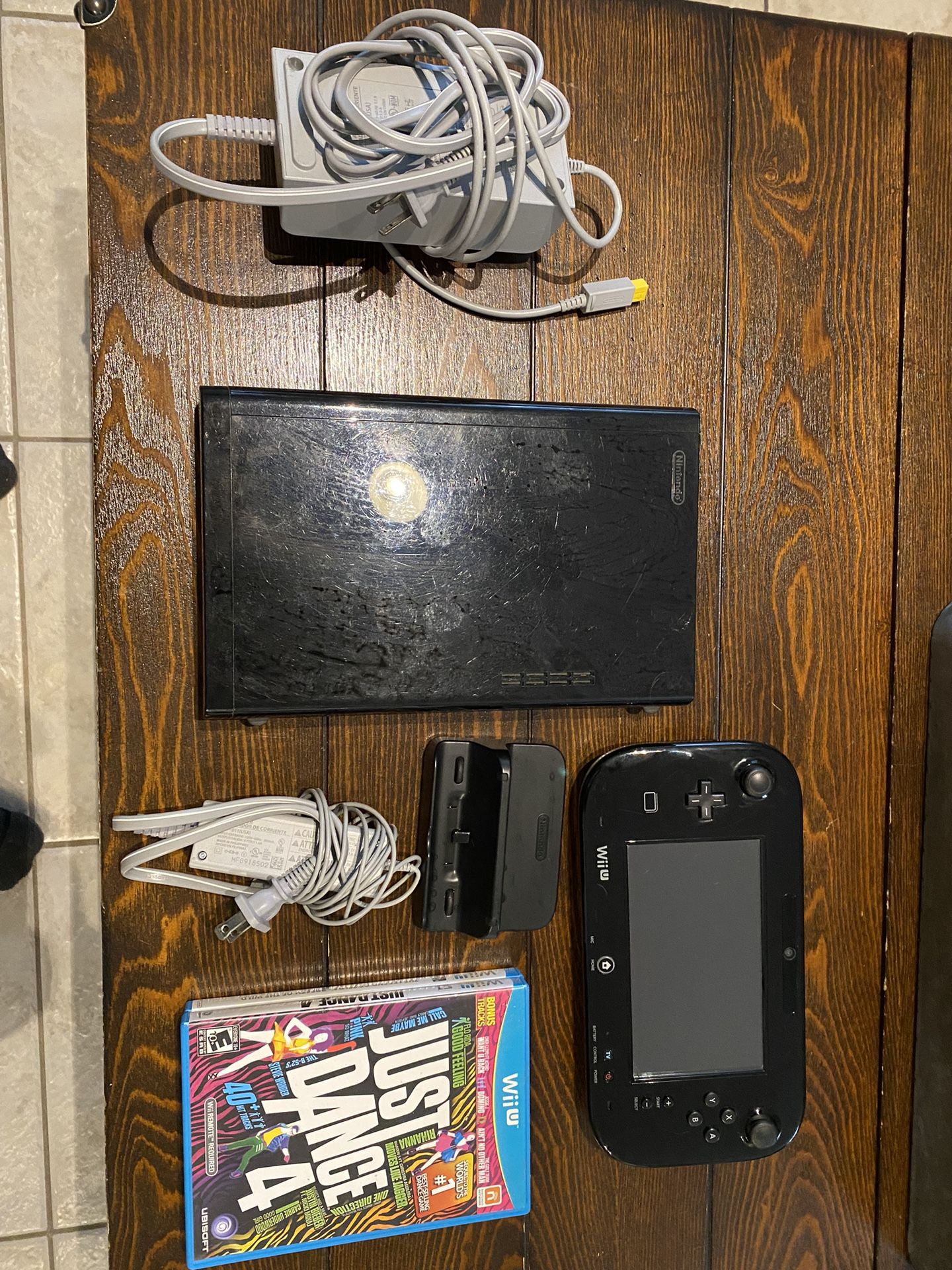 Wii U Black W/ 3 Free Games+Downloaded Games 