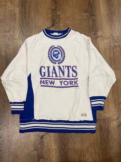90s New York Giants white and blue long sleeve shirt Size L