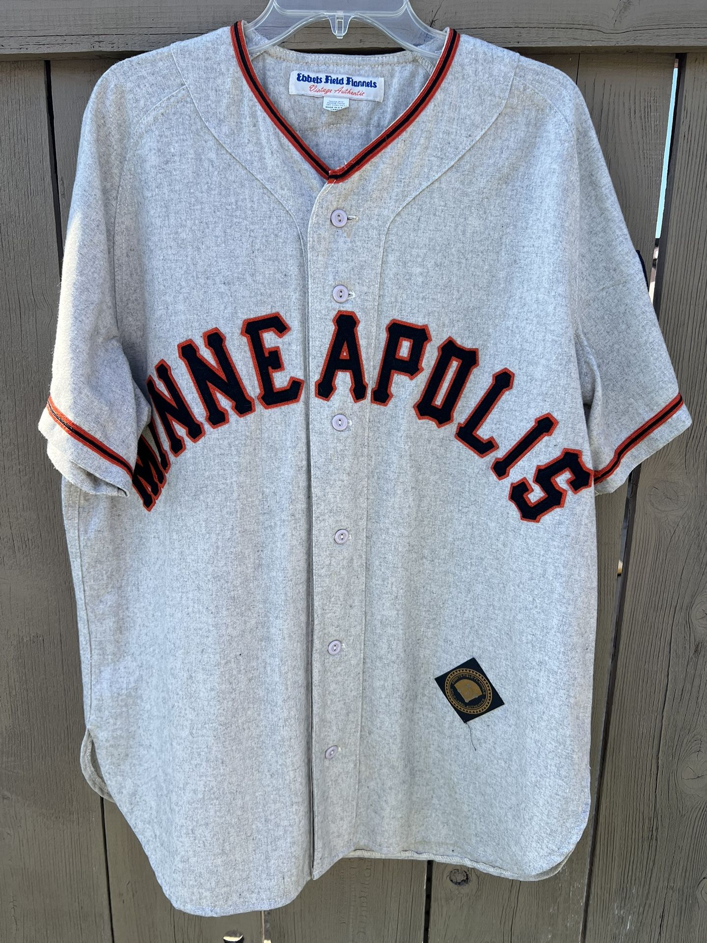 Willie Mays Ebbets Field Flannels Minneapolis Millers 1951 Road Jersey Large