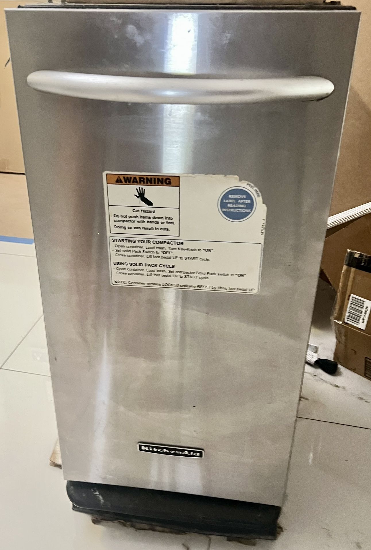 Kitchen Aid Garbage Compactor