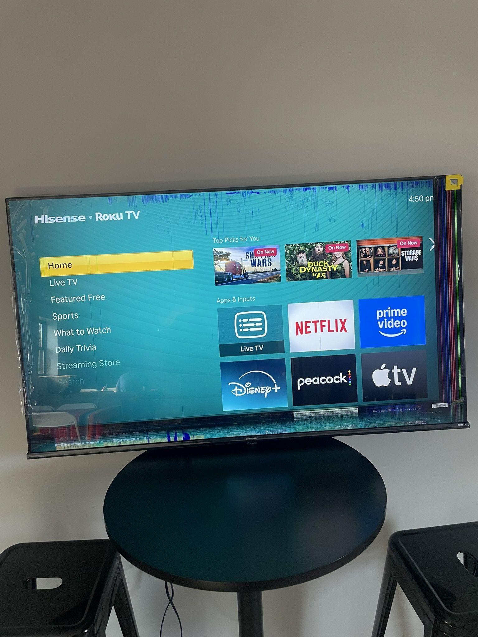 Hisense - 50” Tv - Glitched But Still working
