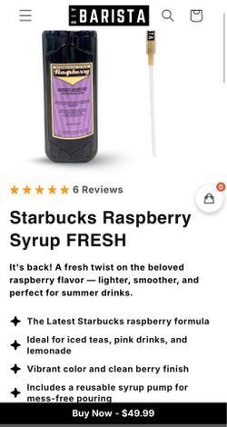 Starbucks Raspberry Syrup