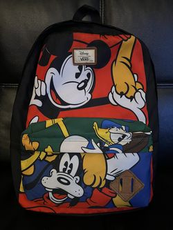 Disney Vans X Mickey & Friends Bag Backpack Rucksack Donald Duck Goofy Pluto