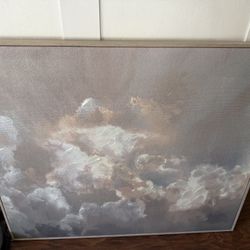 Studio McGee Style Large Artwork  Clouds 