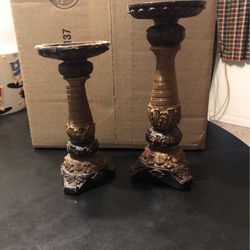 Set Of Matching Candle Holders 