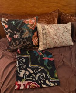 Authentic Turkish Kilim Woven Throw Pillows