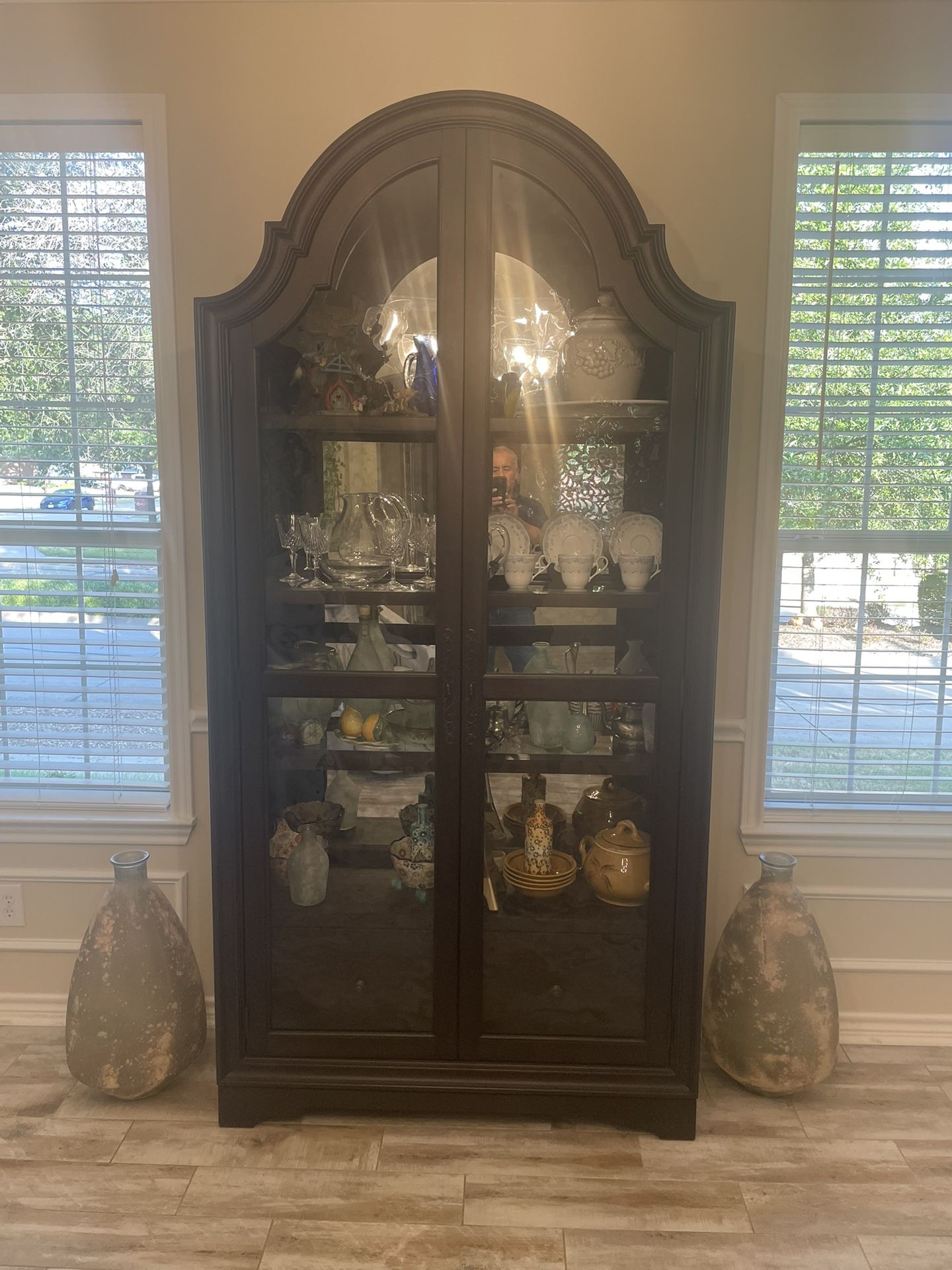 Dark Oak China Cabinet