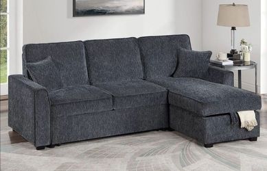 2-pc convertible sectional sofa pull-out bed