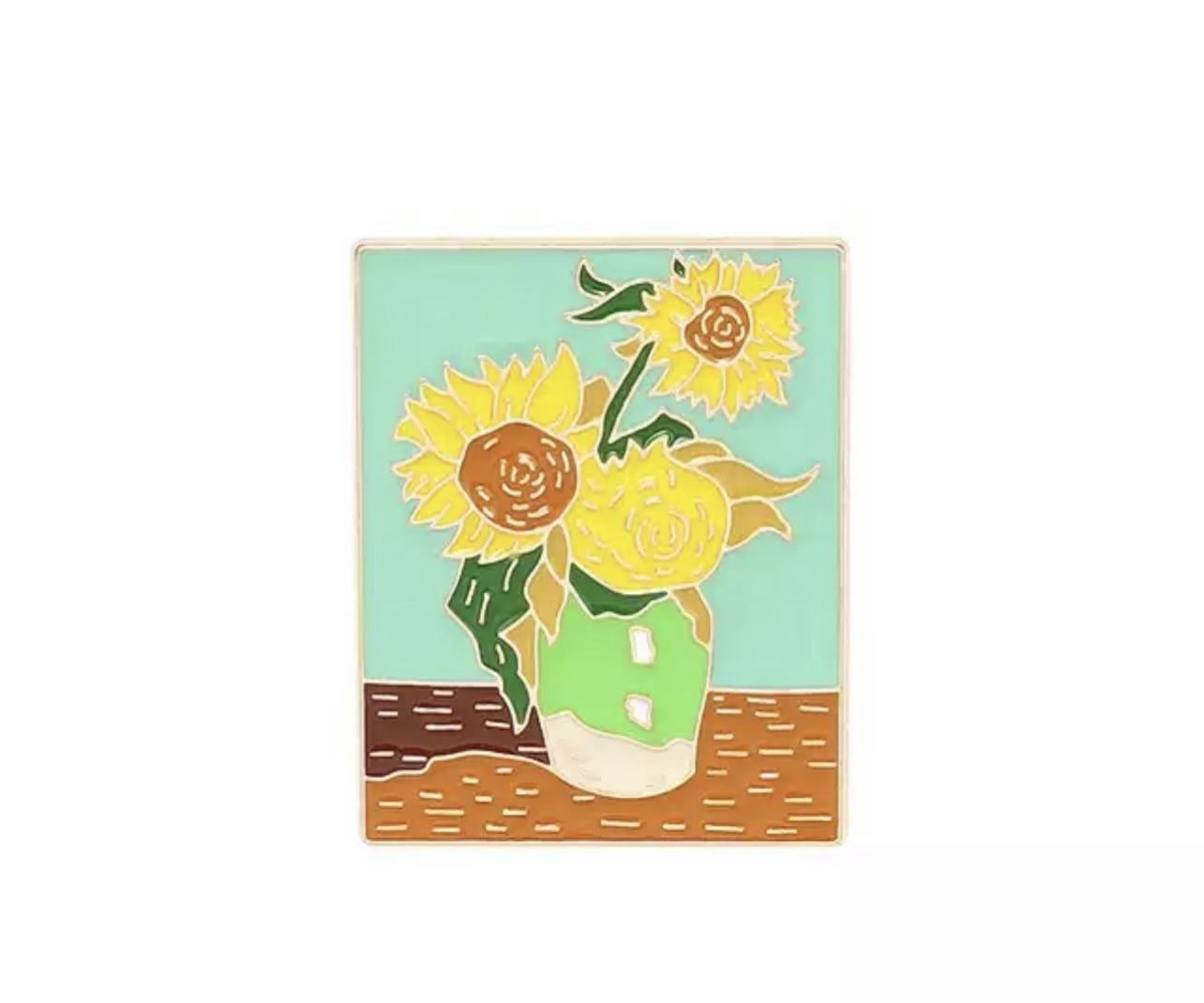 New Sunflower Yellow Flower Brooch Pin Jewelry Gift 