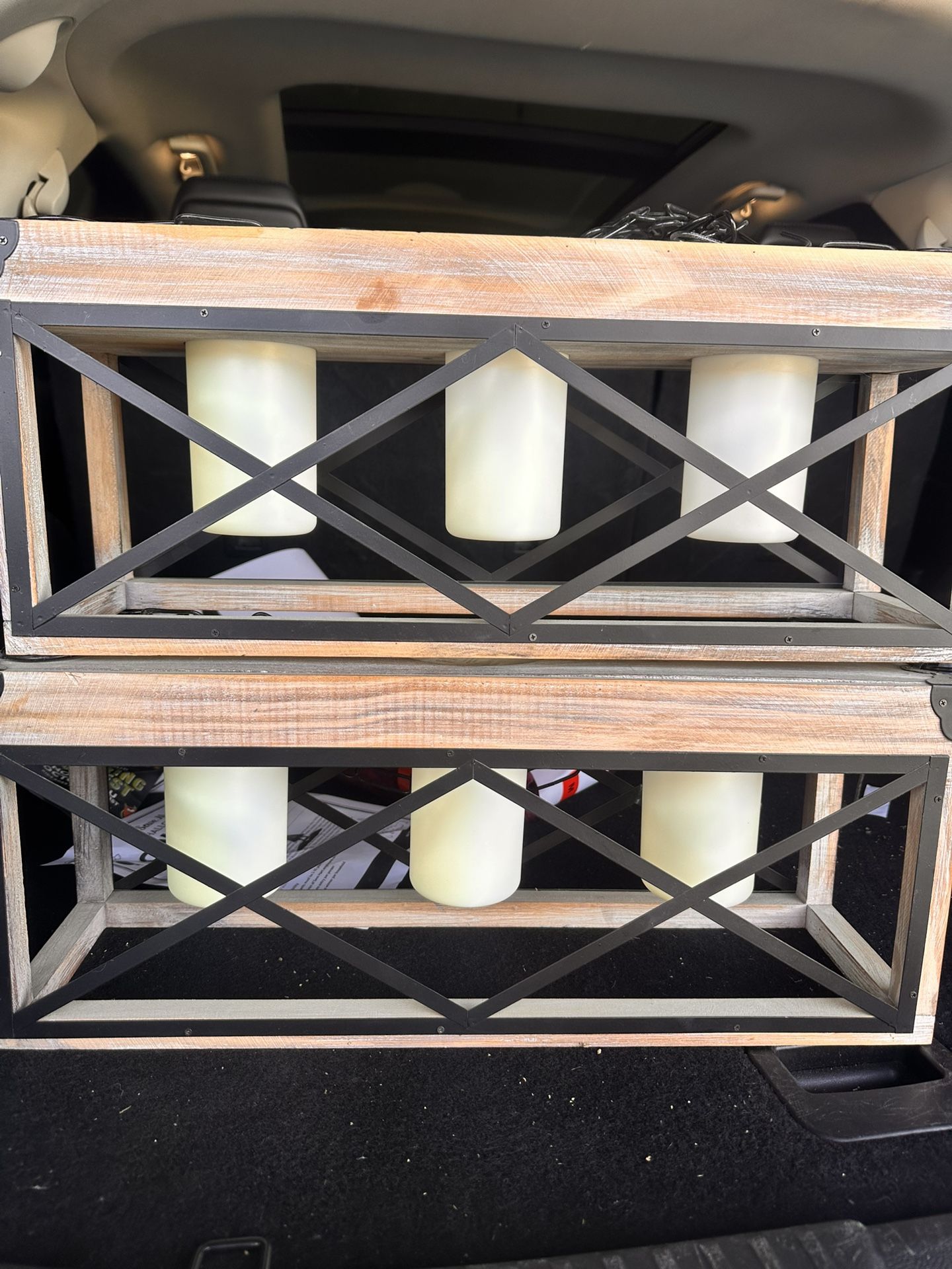 2 Led Hanging Chandelier Indoor/outdoor 