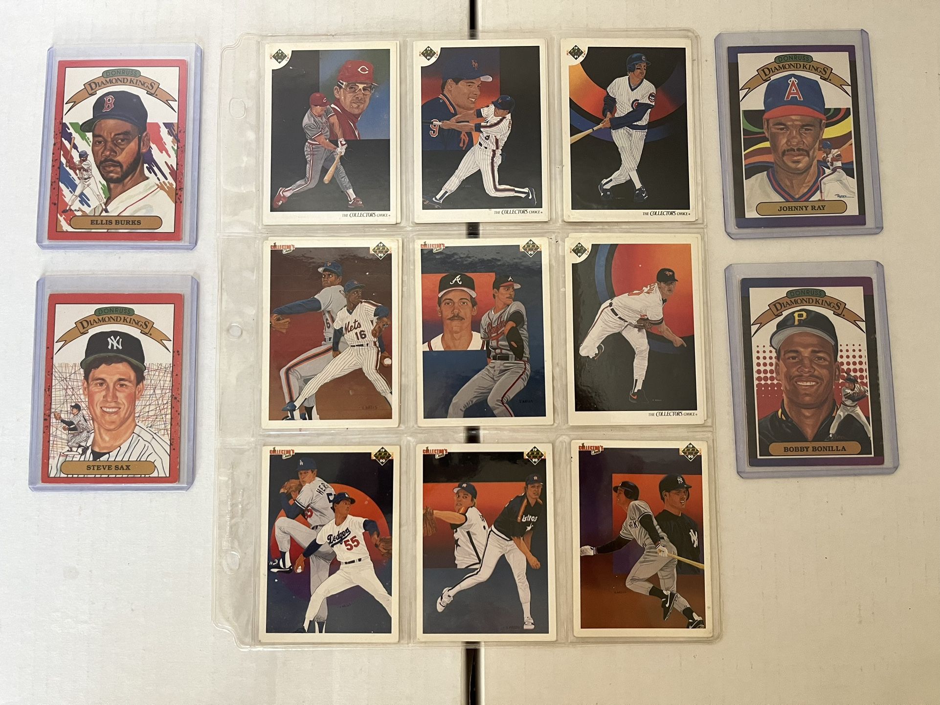 Donruss Diamond Kings And Upper Deck Cards