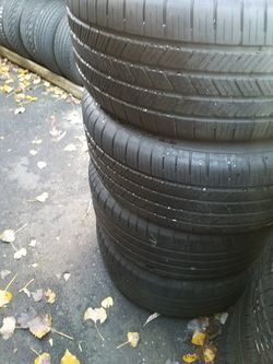 245 50 18 (4) used tires run flats free installation