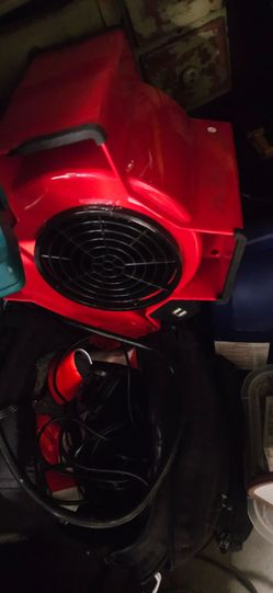 Red Commercial Air Mover Blower Fan