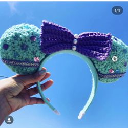 Mermaid Theme Disney Ears Crochet 