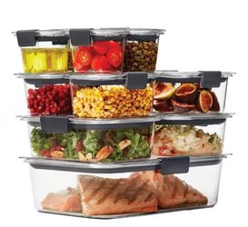 Rubbermaid Brilliance Stainshield Food Storage 22 Piece Set. NWT