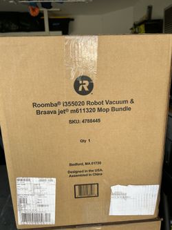 iRobot Roomba i3+ EVO Robot Vacuum and Braava Jet m6 Robot Mop Bundle- Wi-Fi Connected Smart Mapping