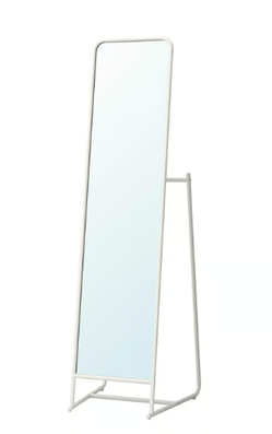 IKEA KNAPPER Floor mirror, white
