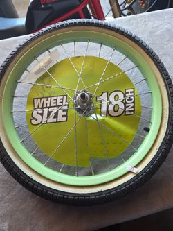 18 inch bicycle rim and tire