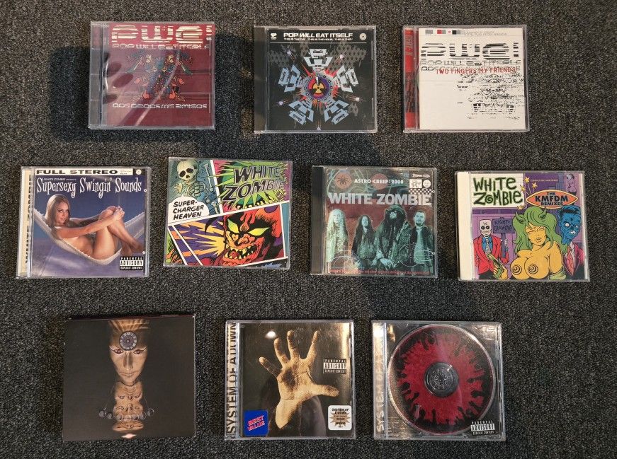 Lot of 10 Assorted CD - System, PWEI, Zombie