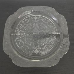 Vintage Indiana Glass Recollection Clear Grill Plate