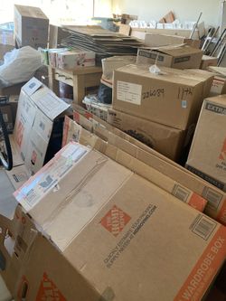 Boxes and One Box Spring