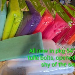 Huge Ribbon Tulle Fabric Craft Bundle – Satin Grosgrain Polka Dot