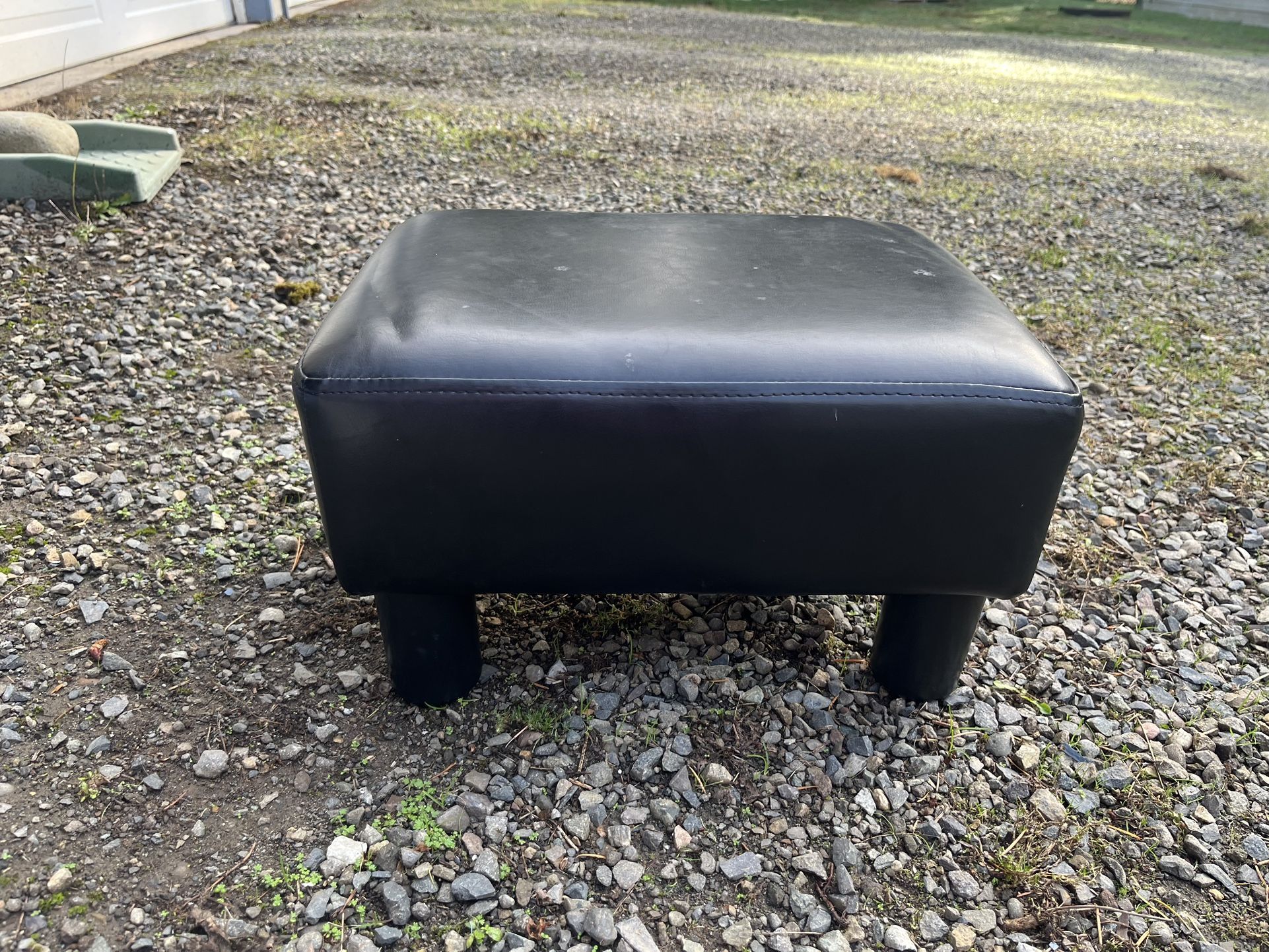 Small leather stool