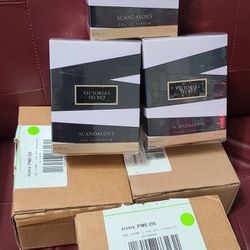 LOTS OF 5 VICTORIA'S SECRET SCANDALOUS  EAU DE PARFUM Perfume SPRAY  1.7oz  50ml Sealed New In box 