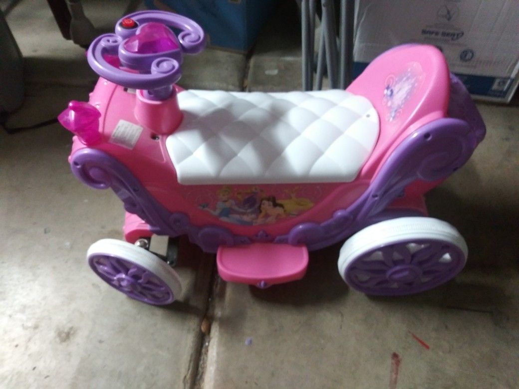 6v princess ride on toy