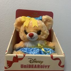 Tokyo Disney Unibearsity 10th Anniversary apricot plush toy teddy bear plushie