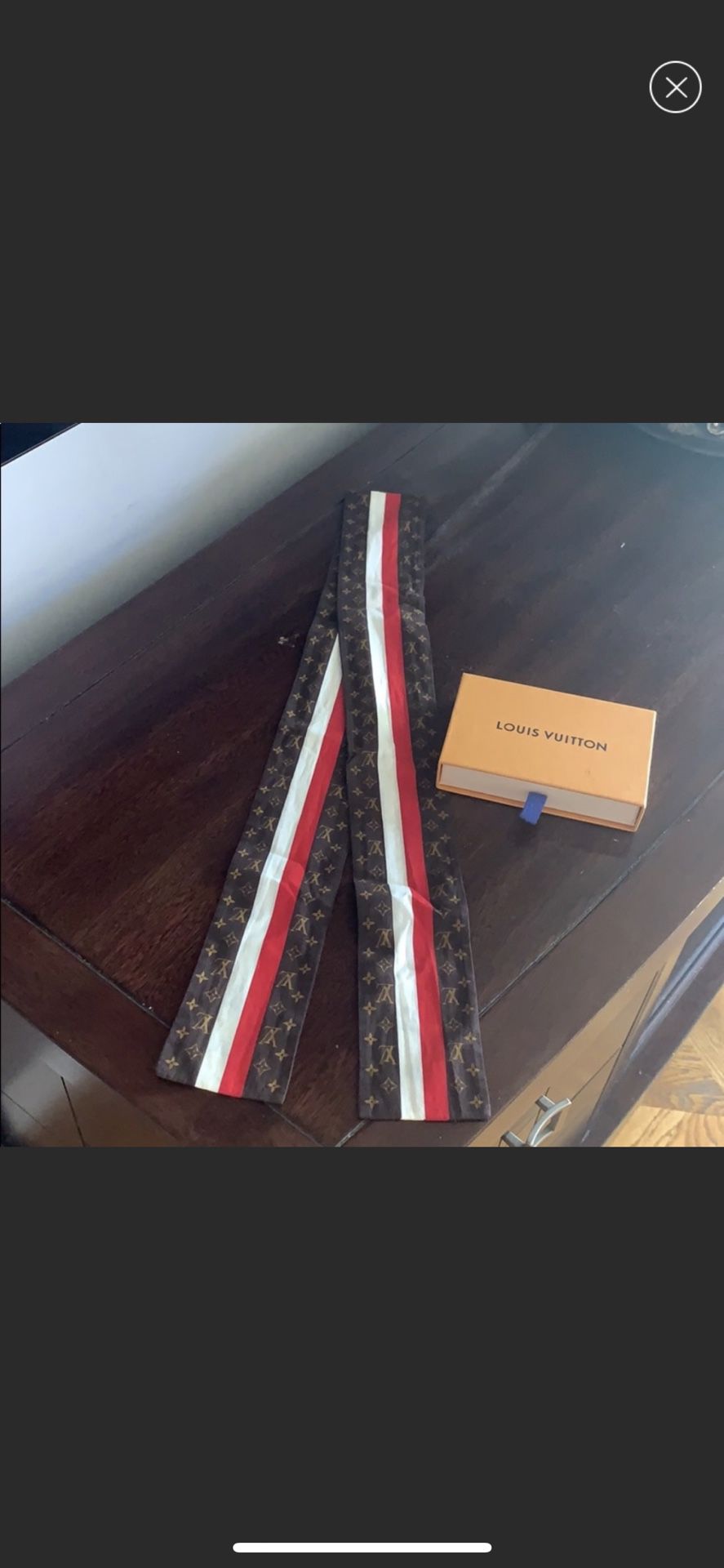 Limited edition Louis Vuitton groom bellboy scarf
