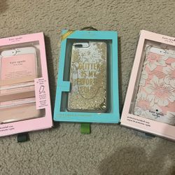 Lot Of 3 Kate Spade iPhone 7 Plus Cases 
