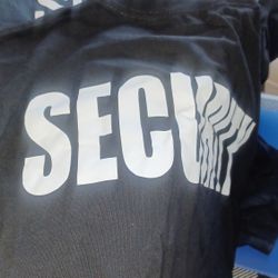 Security Shirts $10 Each. Size S